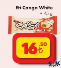 ETİ CANGA WHİTE ÇİKOLATA 45 G